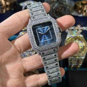 Cartier Silver Moissanite Diamond Watch